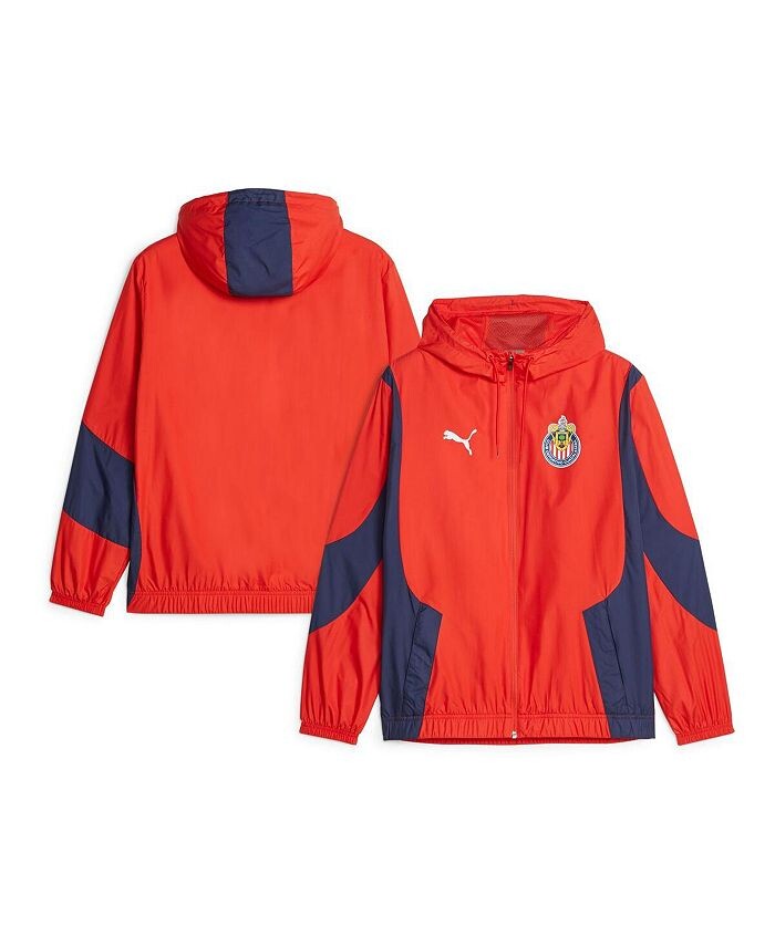 

Мужская красная куртка с капюшоном на молнии Chivas 2023/24 перед матчем Anthem Puma, красный