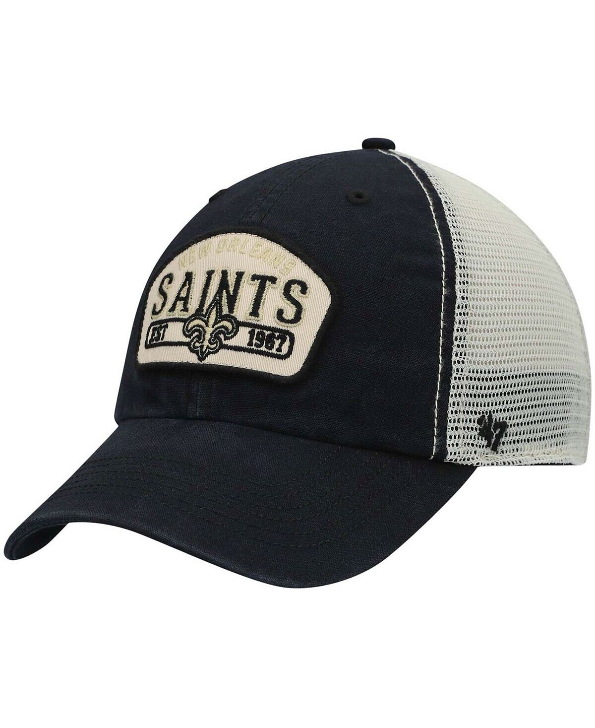 

Мужская черная кепка Snapback New Orleans Saints Penwald Trucker Clean Up '47 Brand