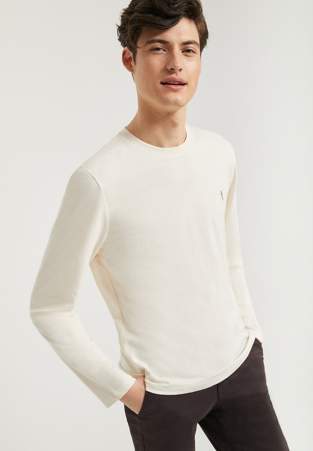 

Топ с длинными рукавами LONG SLEEVE RIGBY GO ML B Polo Club, цвет ecru