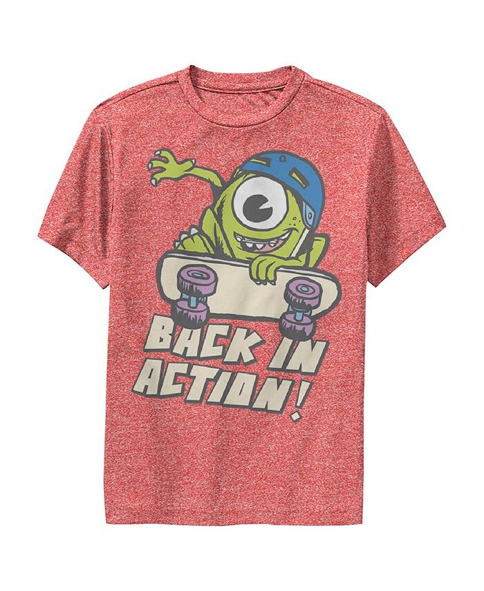 

Детская футболка Boy's Monsters Inc Mike Back in Action Disney Pixar, красный
