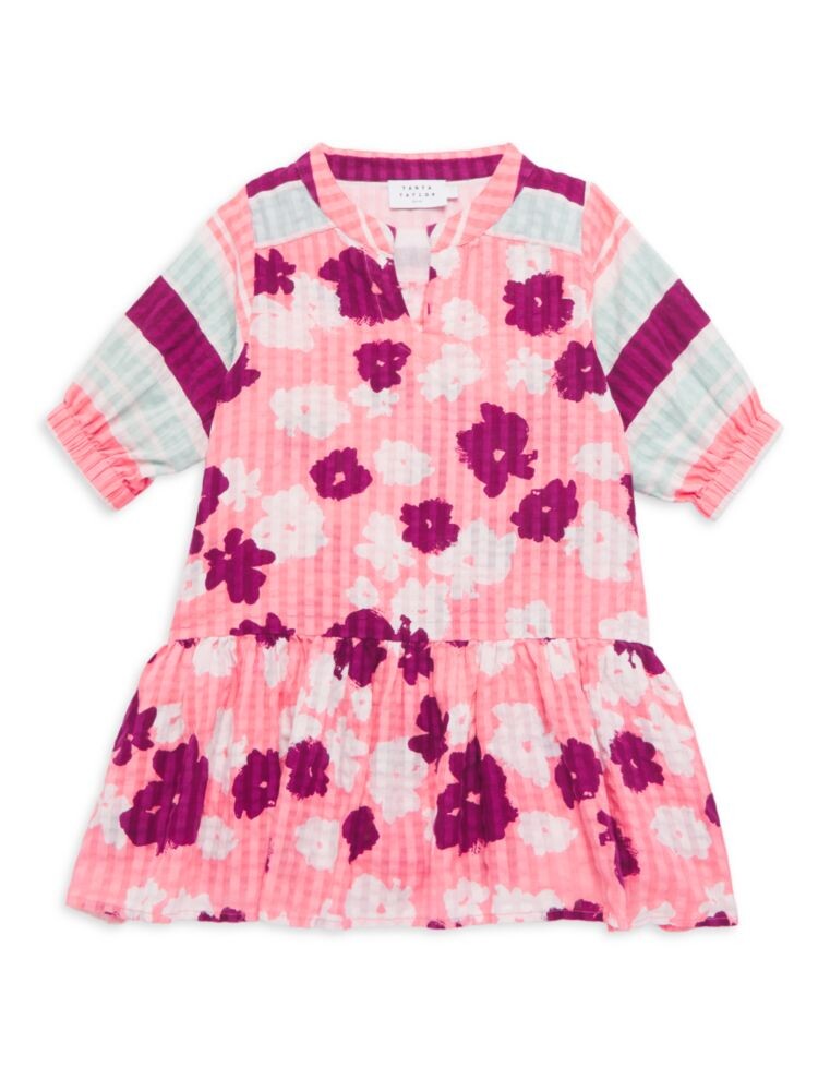 

Мини-платье Evelyn для девочек Tanya Taylor, цвет Rose Multi