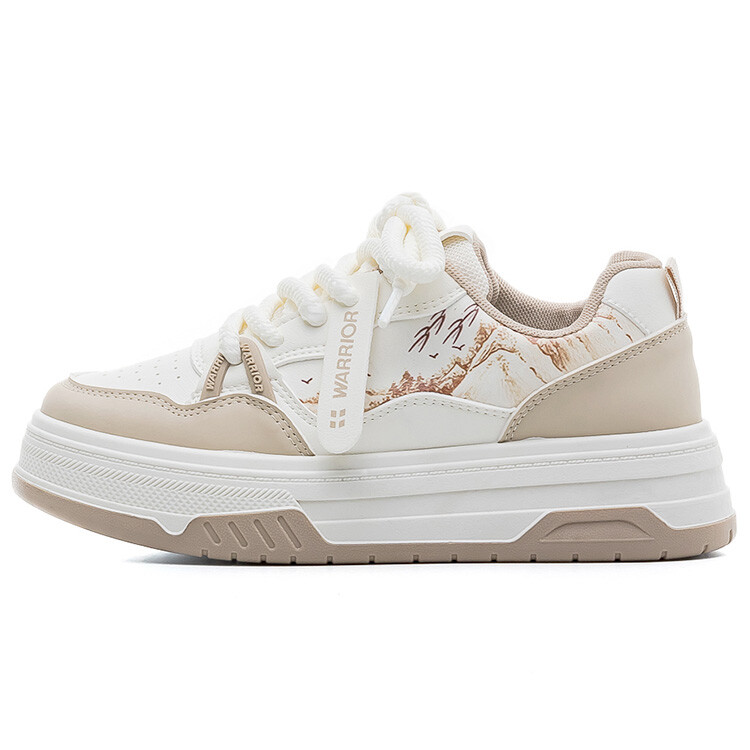 

Кроссовки WARRIOR Skateboarding Shoes Women's Low-top Beige, бежевый