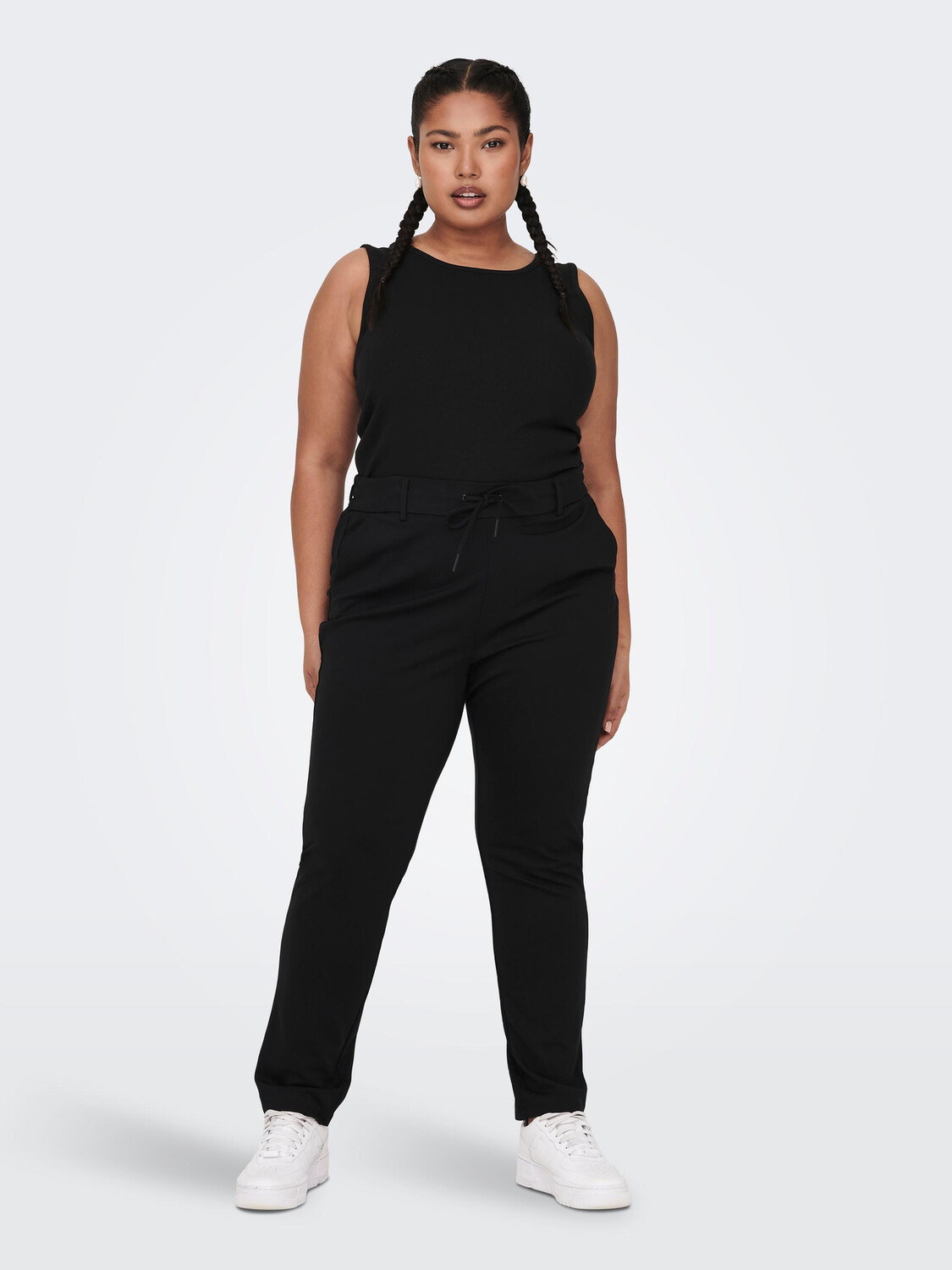 

Брюки ONLY Elegante Stretch Stoffhose Übergröße Curvy Plus Size, черный