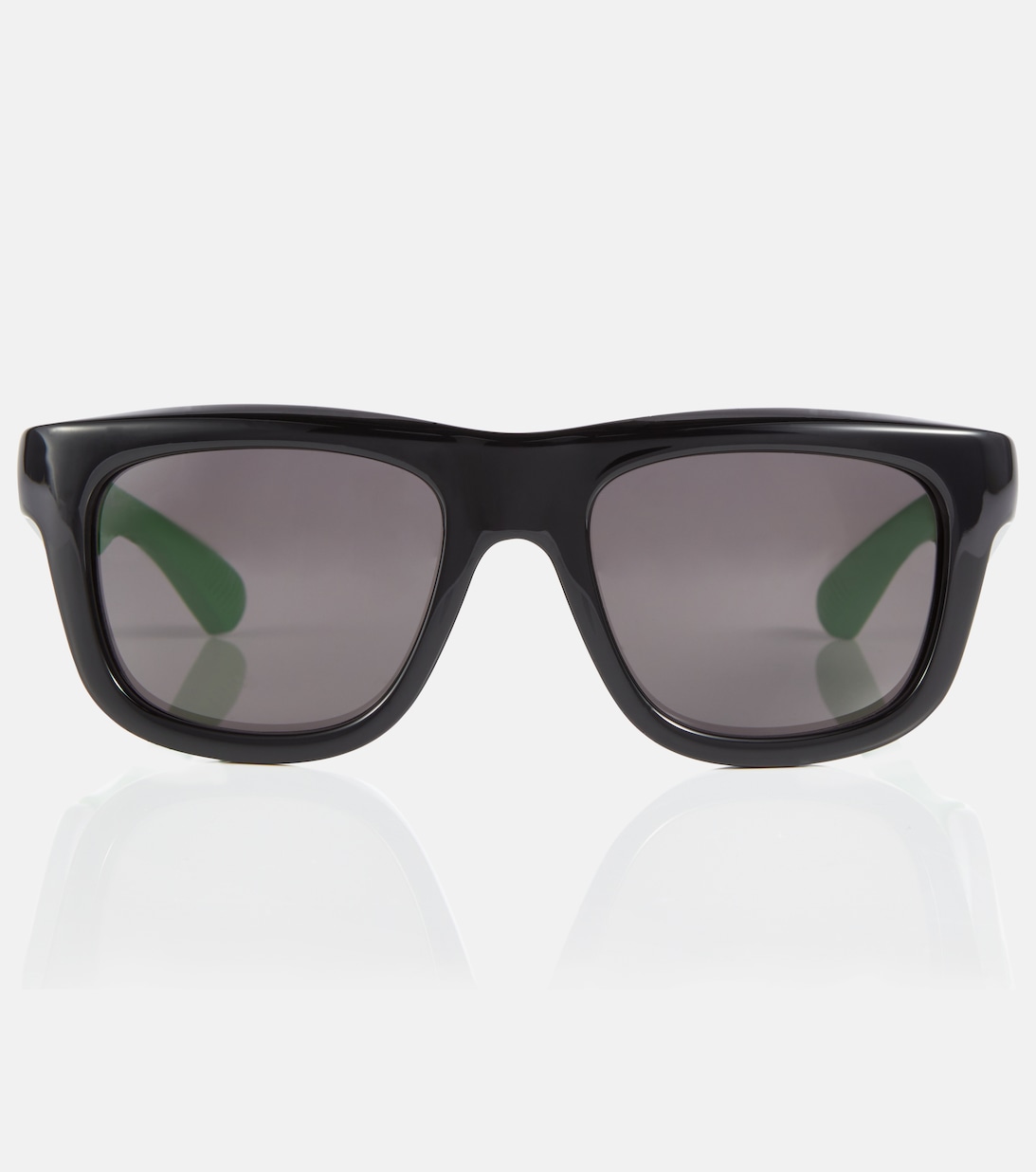цена Квадратные солнцезащитные очки Bottega Veneta, черный
