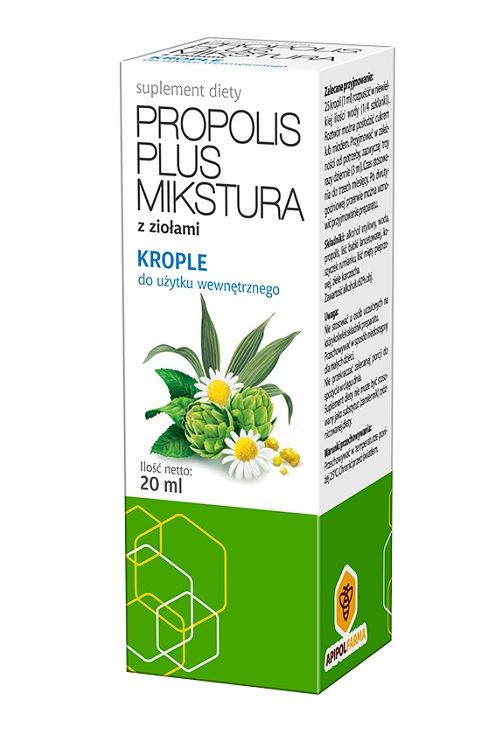 

Препарат, поддерживающий пищеварение Propolis Plus Mikstura Krople Doustne, 20 мл