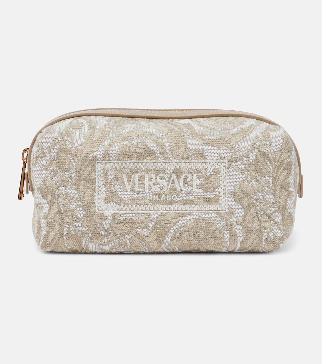 

Жаккардовый клатч barocco Versace, бежевый