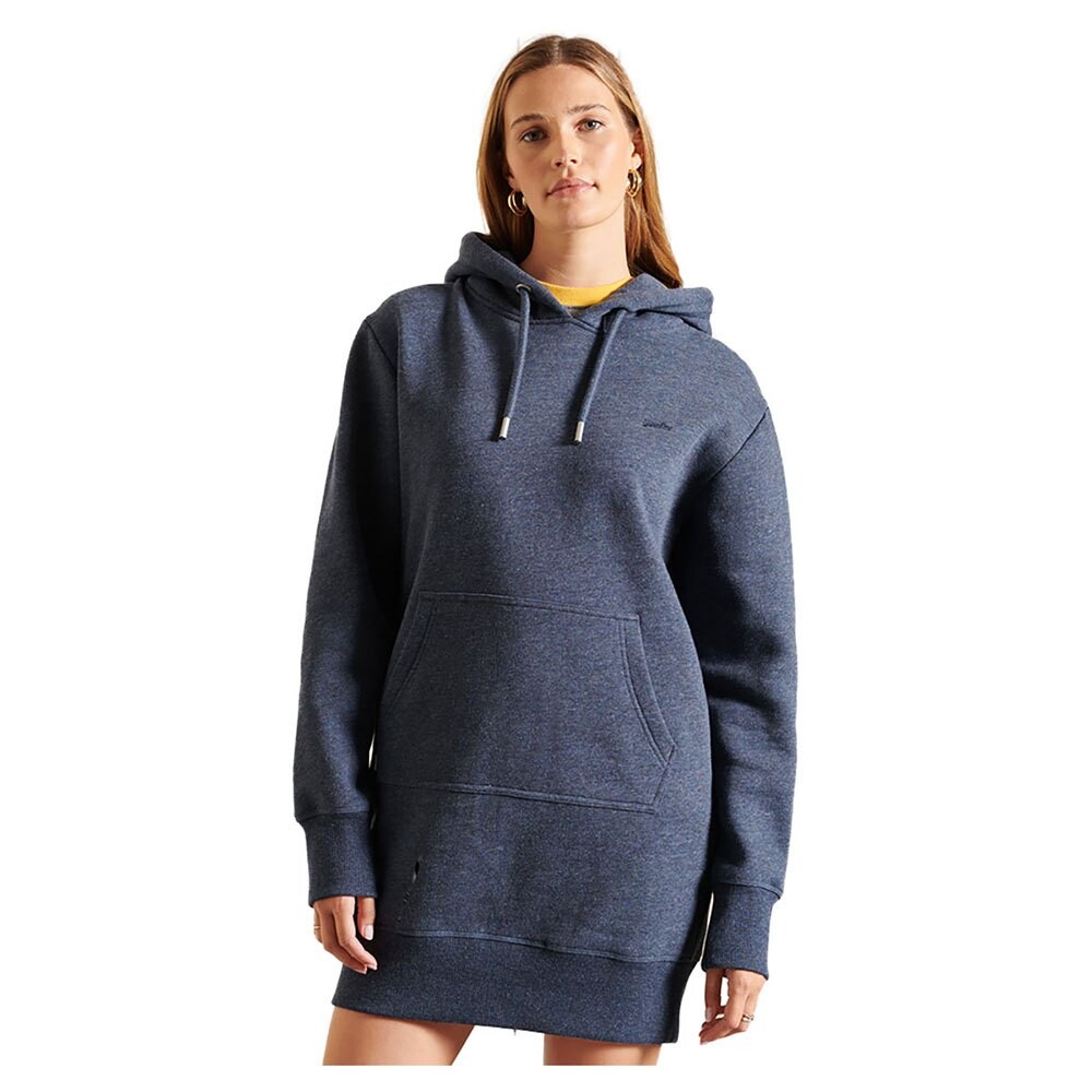 

Платье Superdry Vintage Logo Embroidered Hooded, синий