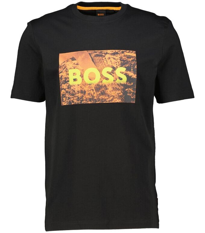 

Футболка с изображением здания Boss, черный