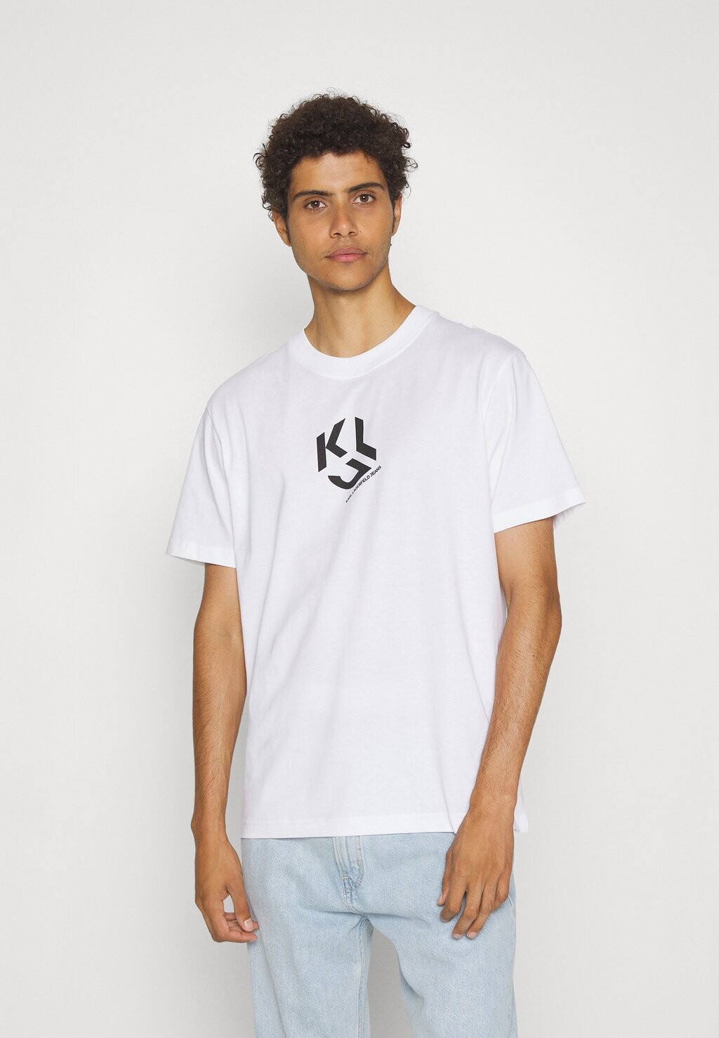 

Футболка с принтом ФУТБОЛКА REGULAR MONOGRAM TREE UNISEX Karl Lagerfeld, белая