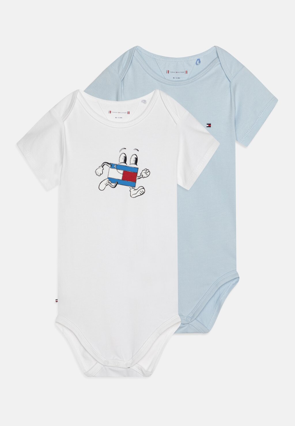

Боди BABY FLAG GIFTBAG 2 PACK Tommy Hilfiger, цвет breezy blue