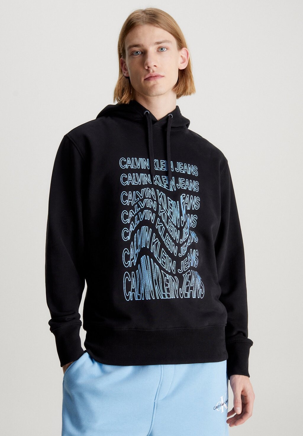 

Толстовка с капюшоном Calvin Klein Jeans, черный
