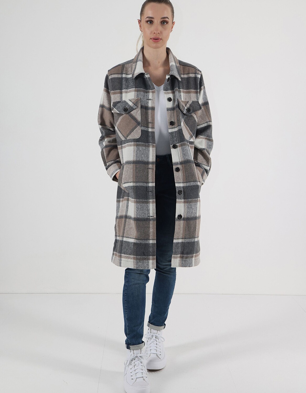 

Блуза miracle of denim Hemdjacke, бежевый