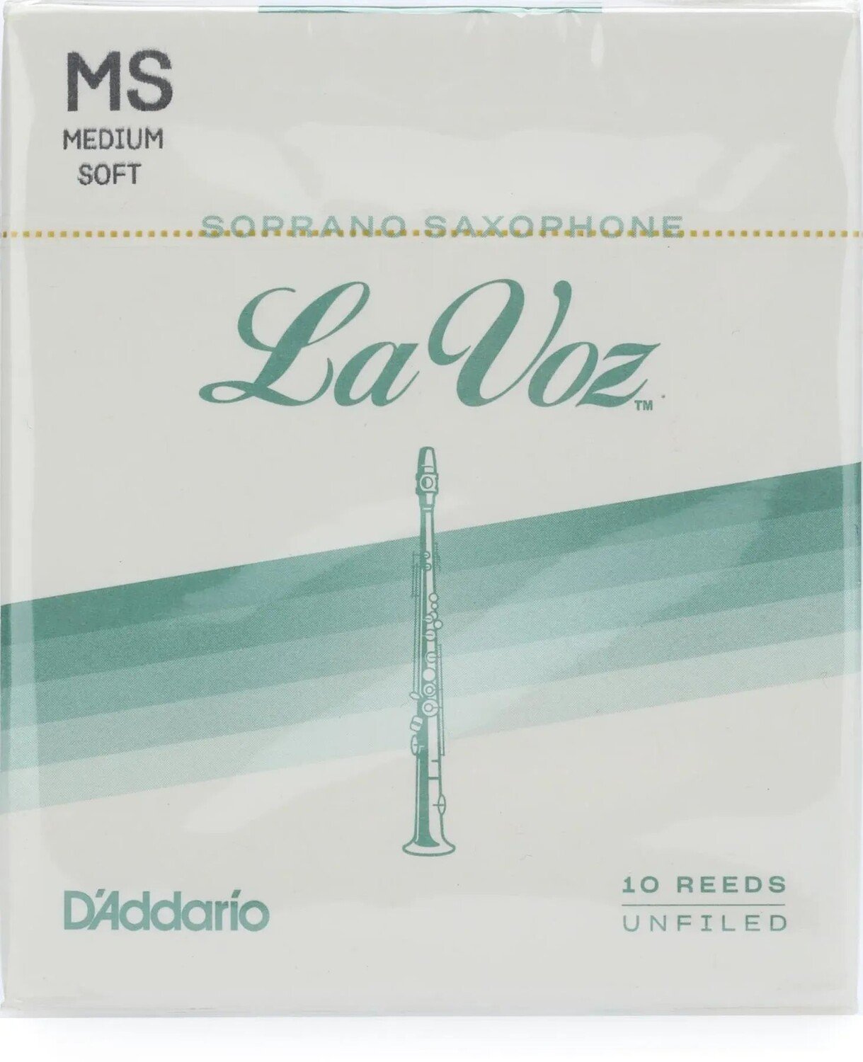

D'Addario RIC10MS — Трость для саксофона сопрано La Voz — средняя мягкая (10 шт.)