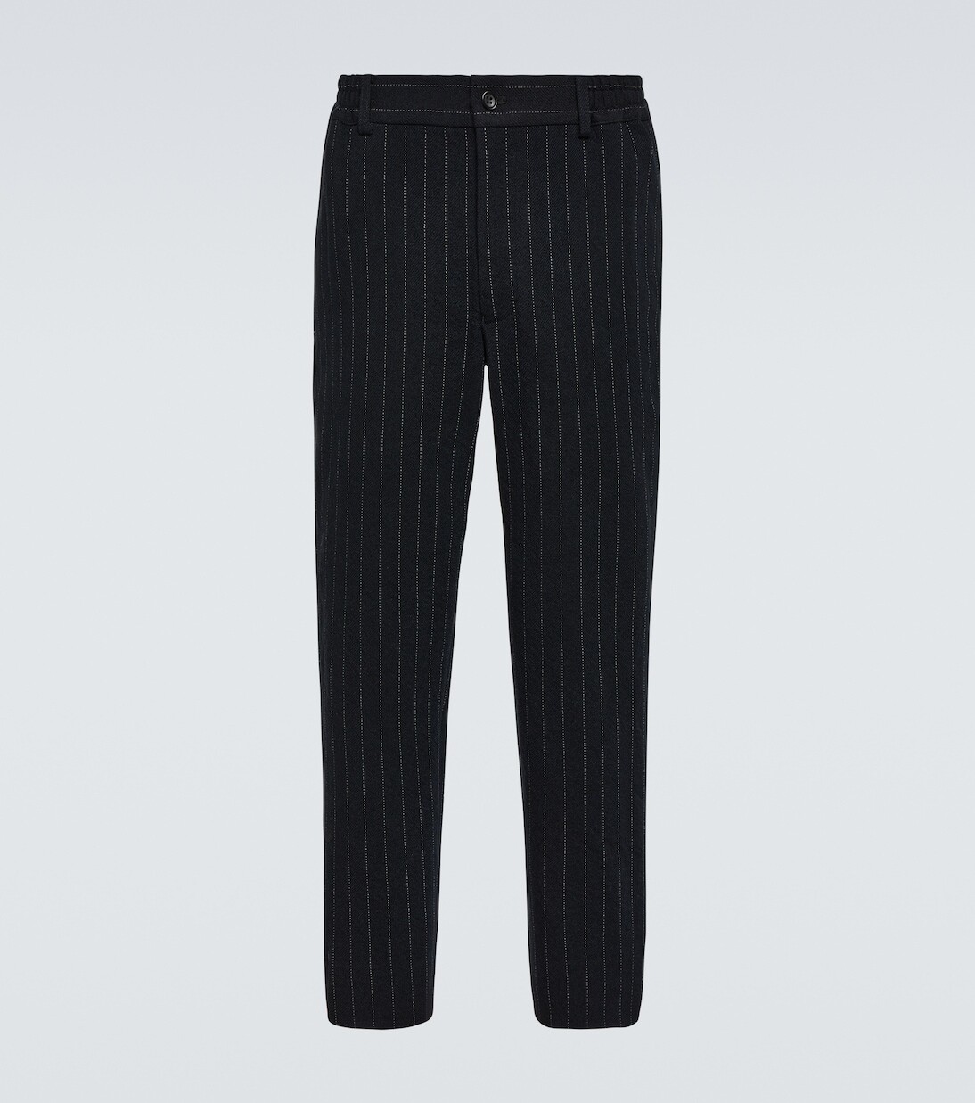 

Прямые брюки в меловую полоску Comme Des Garçons Homme Deux, черный