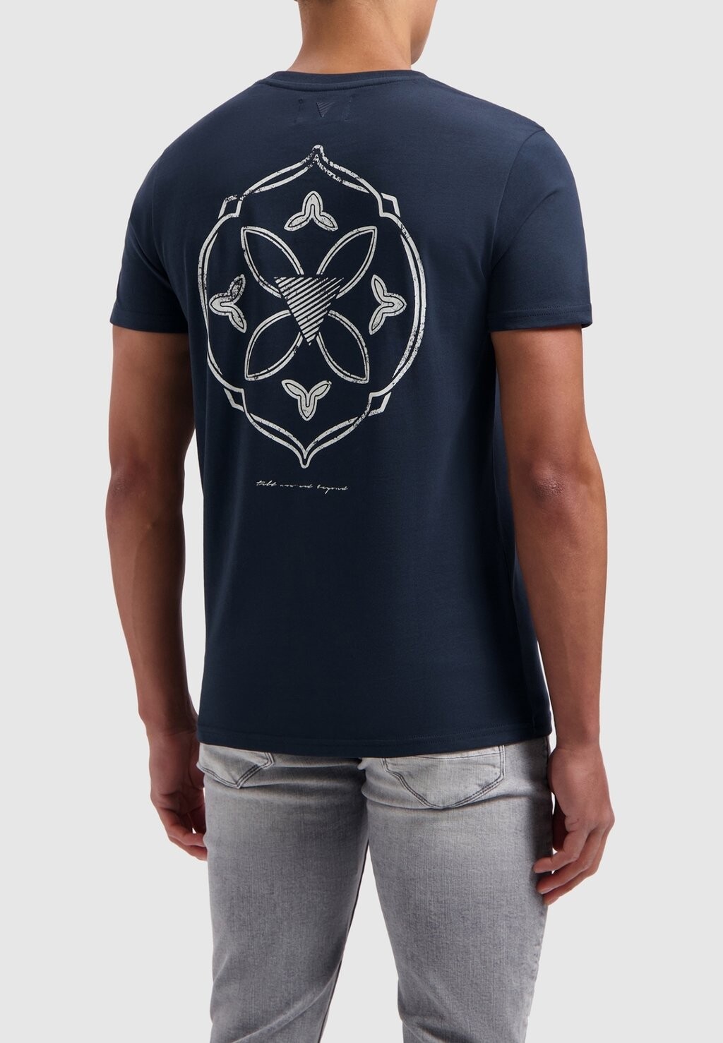 

Футболка с принтом REGULAR FIT CREWNECK Pure Path, цвет navy
