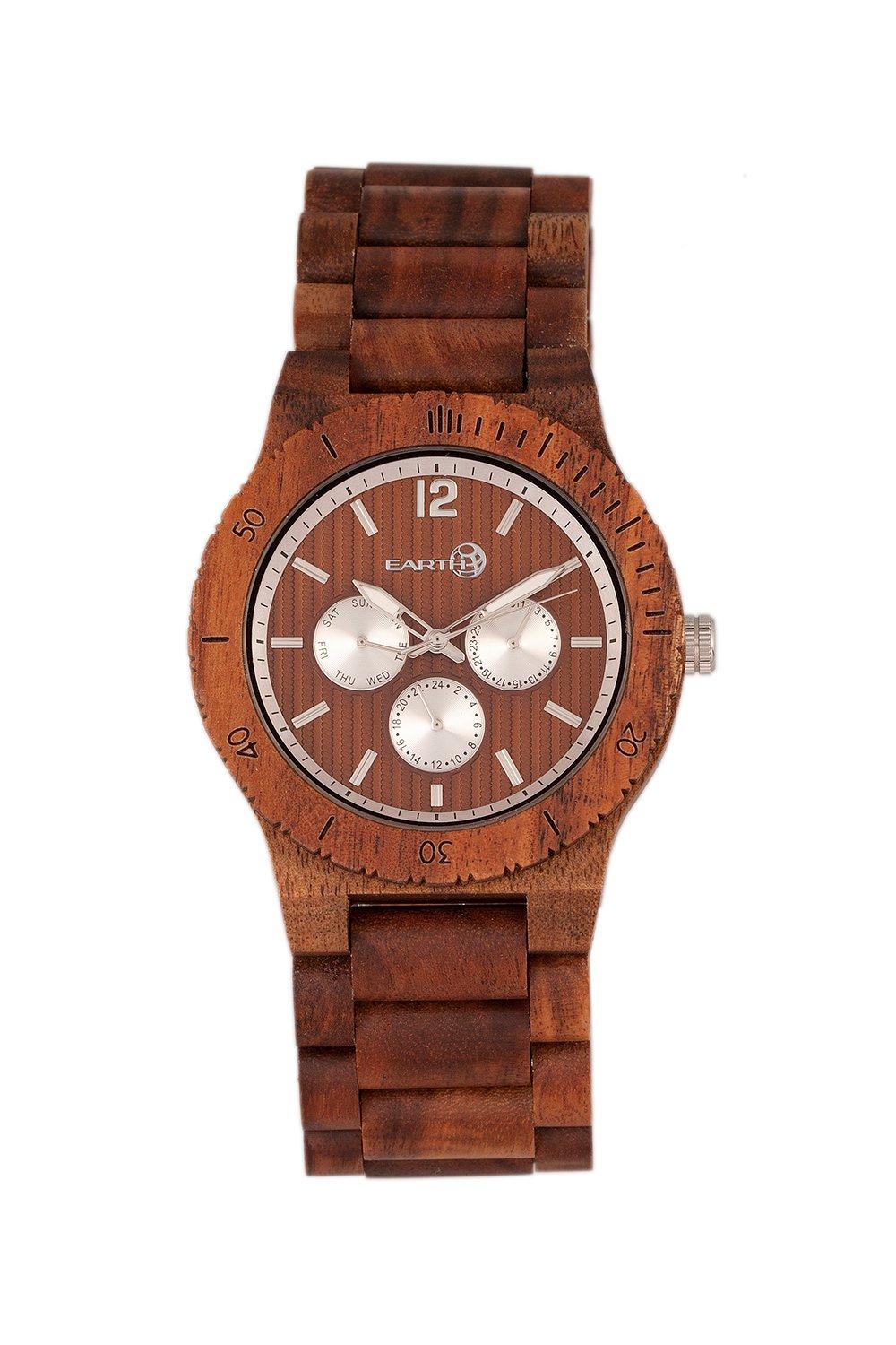 Часы-браслет Bonsai с указанием дня и даты Earth Wood, зеленый