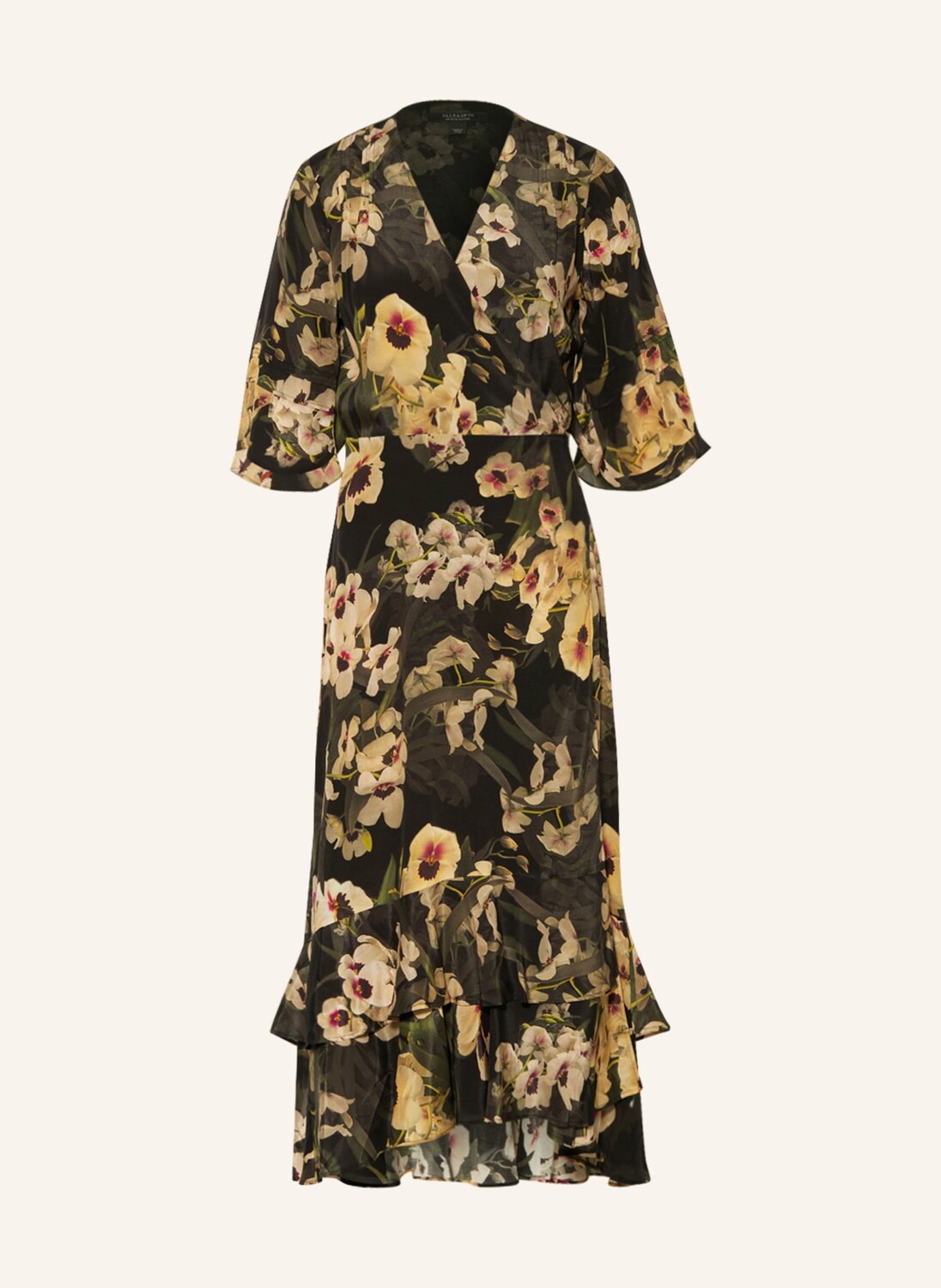

Платье ALLSAINTS DELANA FRANCOISE mit 3/4-Arm, хаки
