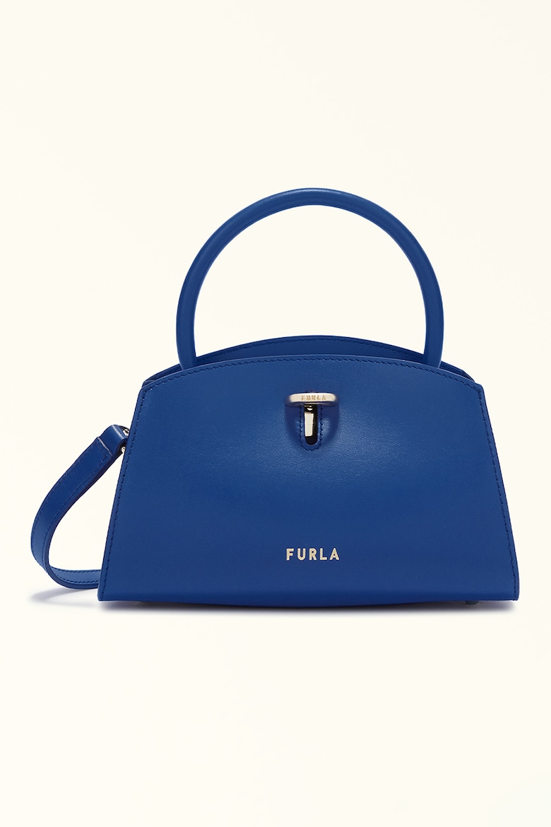 Маленькая кожаная сумка Genesi Furla, синий