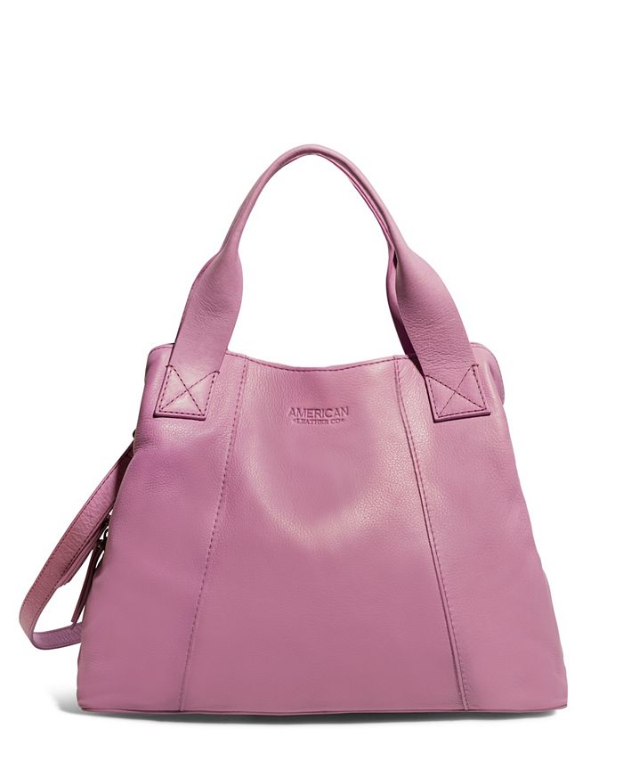 Женская сумка-саквояж Ada Triple Entry American Leather Co., розовый женская большая сумка hope american leather co