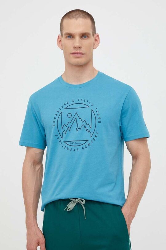 

Хлопковая футболка Columbia, синий