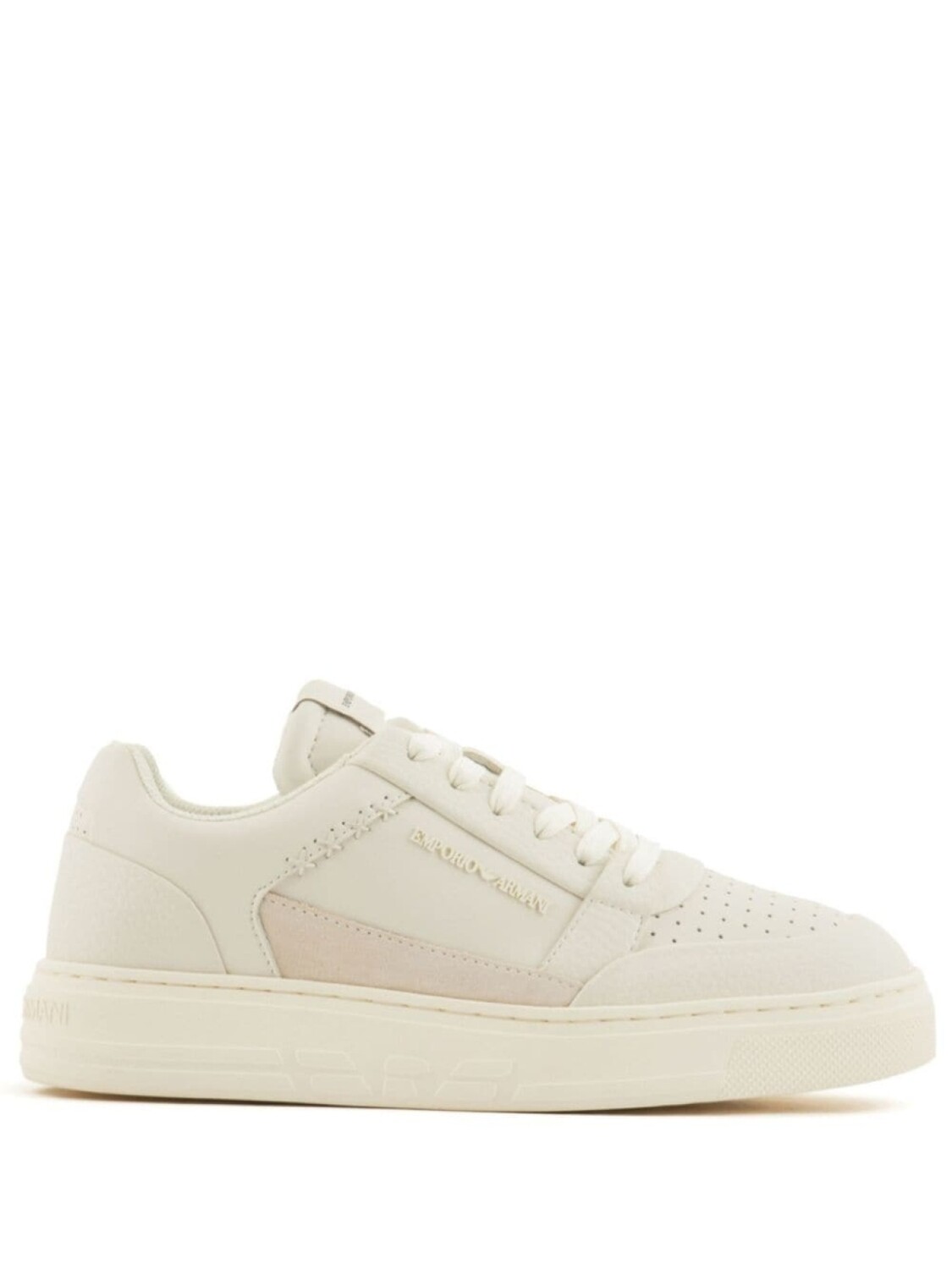 

Кроссовки Emporio Armani With Embossed Logo, бежевый