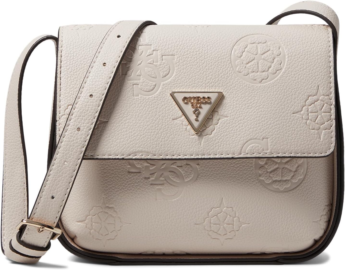 

Сумка кросс-боди GUESS Keandra Crossbody Flap, цвет Stone Logo