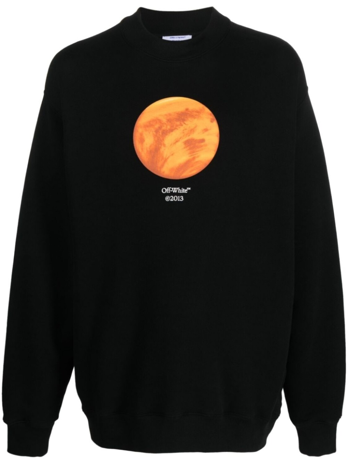 

Off-White Venus-print cotton sweatshirt, черный