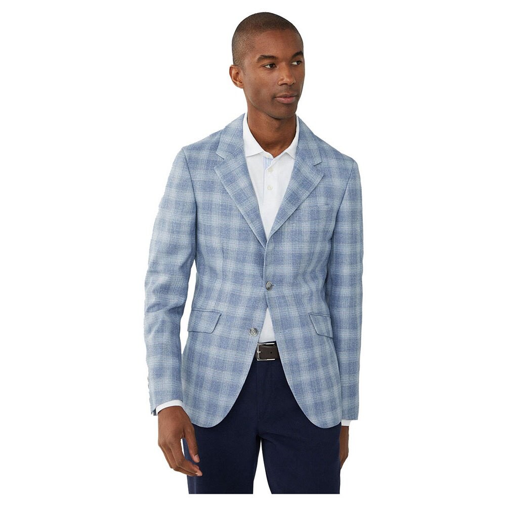 

Блейзер Hackett Sky Blue Chk Strch Cc, синий