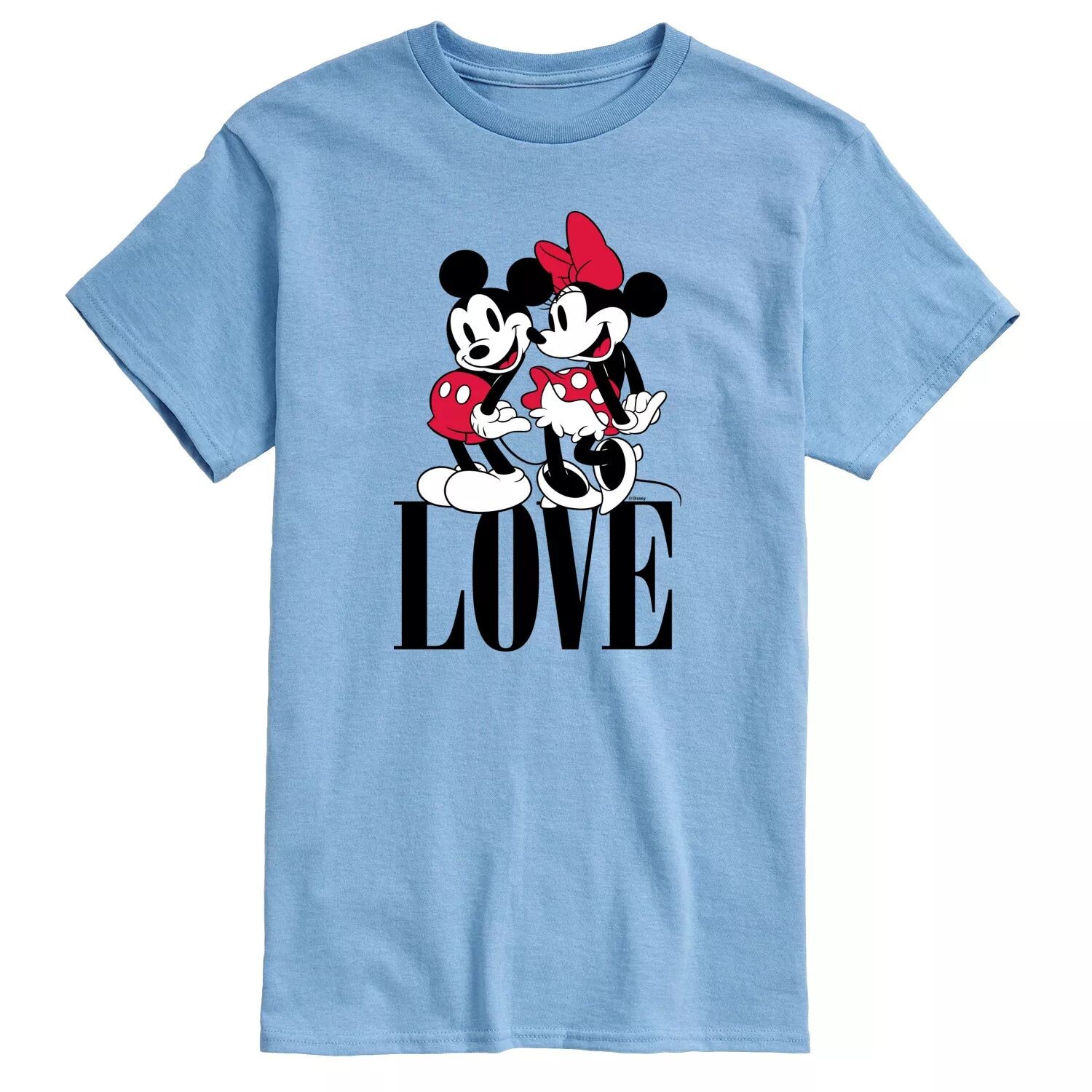 

Мужская футболка с рисунком Disney's Mickey & Minnie Mouse Love