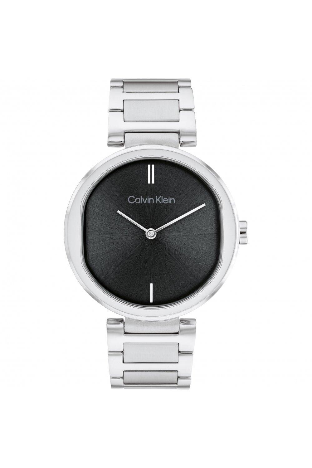 

Модные аналоговые кварцевые часы Sensation из стерлингового серебра - 25200249 CALVIN KLEIN, черный