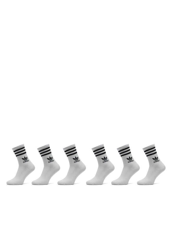

6 пар длинных носков Adidas, белый