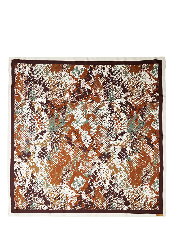 цена Женский шелковый шарф из саржи 90x90 с рисунком Beymen