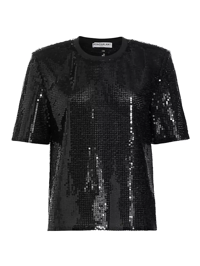 

Футболка Grace с пайетками Nonchalant Label, черный