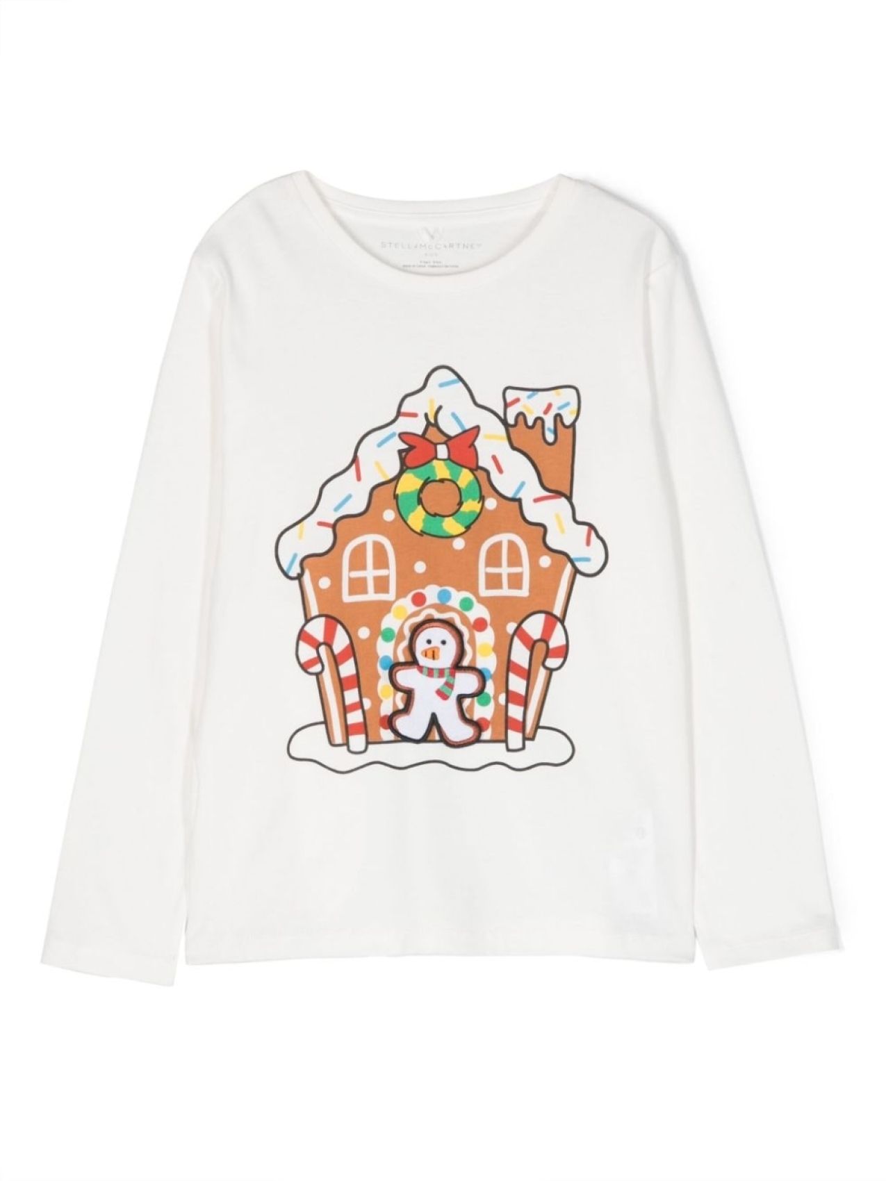 

Stella McCartney Kids футболка с графичным принтом, белый