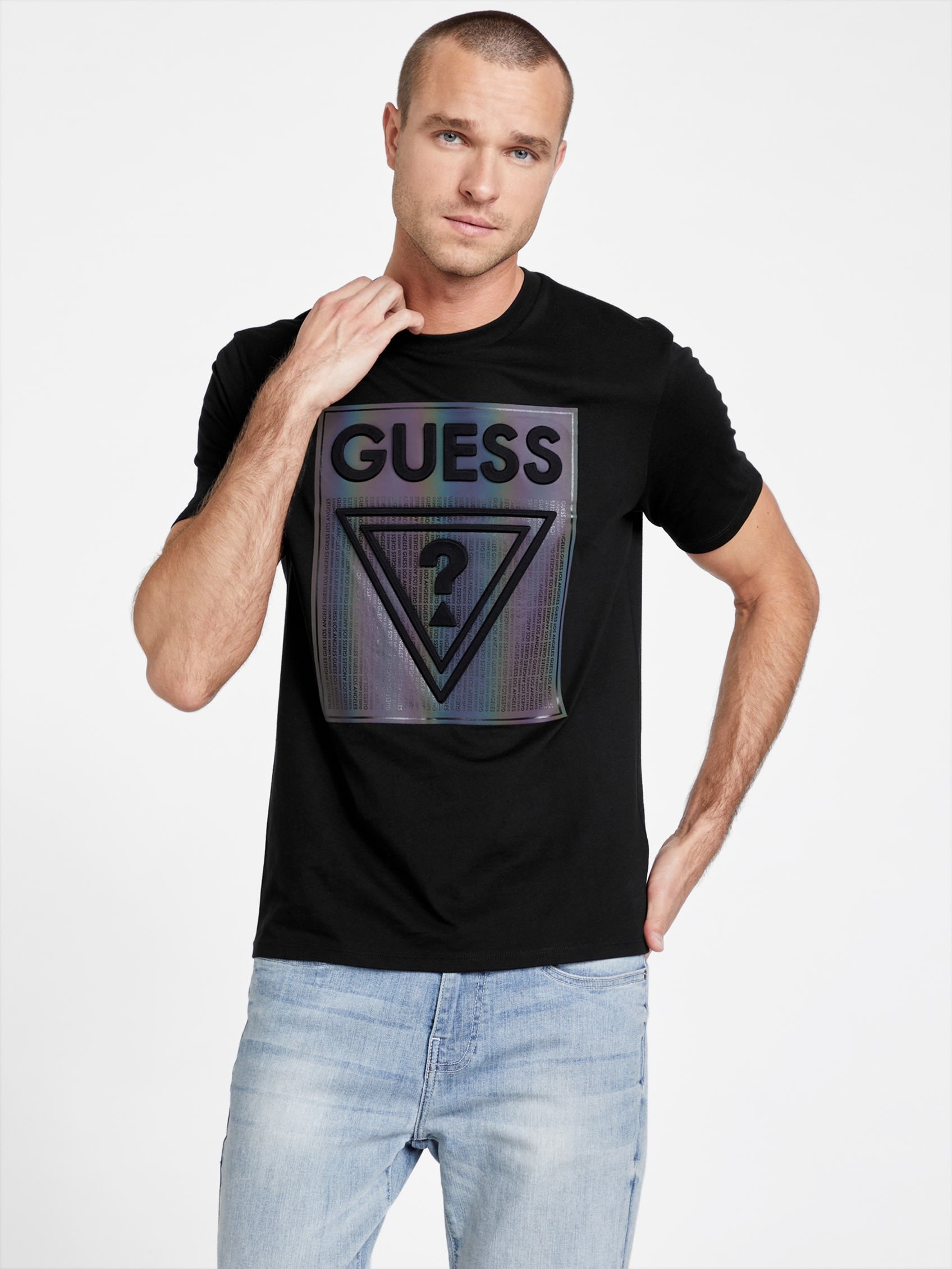 

Футболка с логотипом Quanas Guess Factory, черный