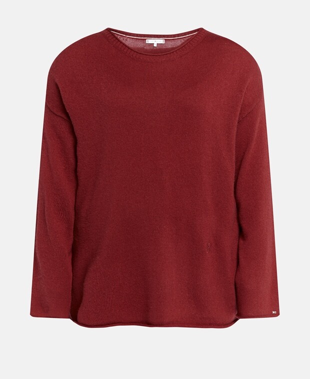 

Шерстяной джемпер Tommy Hilfiger Curve, бордовый