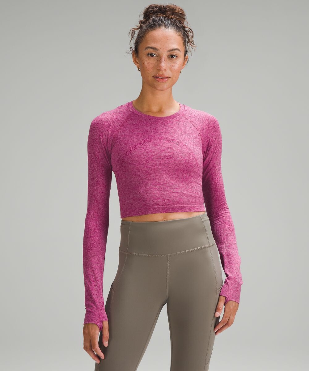 

Укороченная рубашка с длинными рукавами Swiftly Tech 2.0 Lululemon