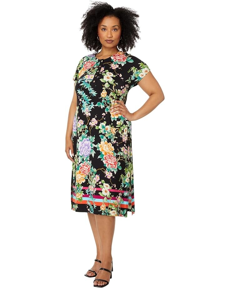 

Платье Johnny Was Maxi Henley Dress- Le Jardin, цвет Le Jardin Scarf Print