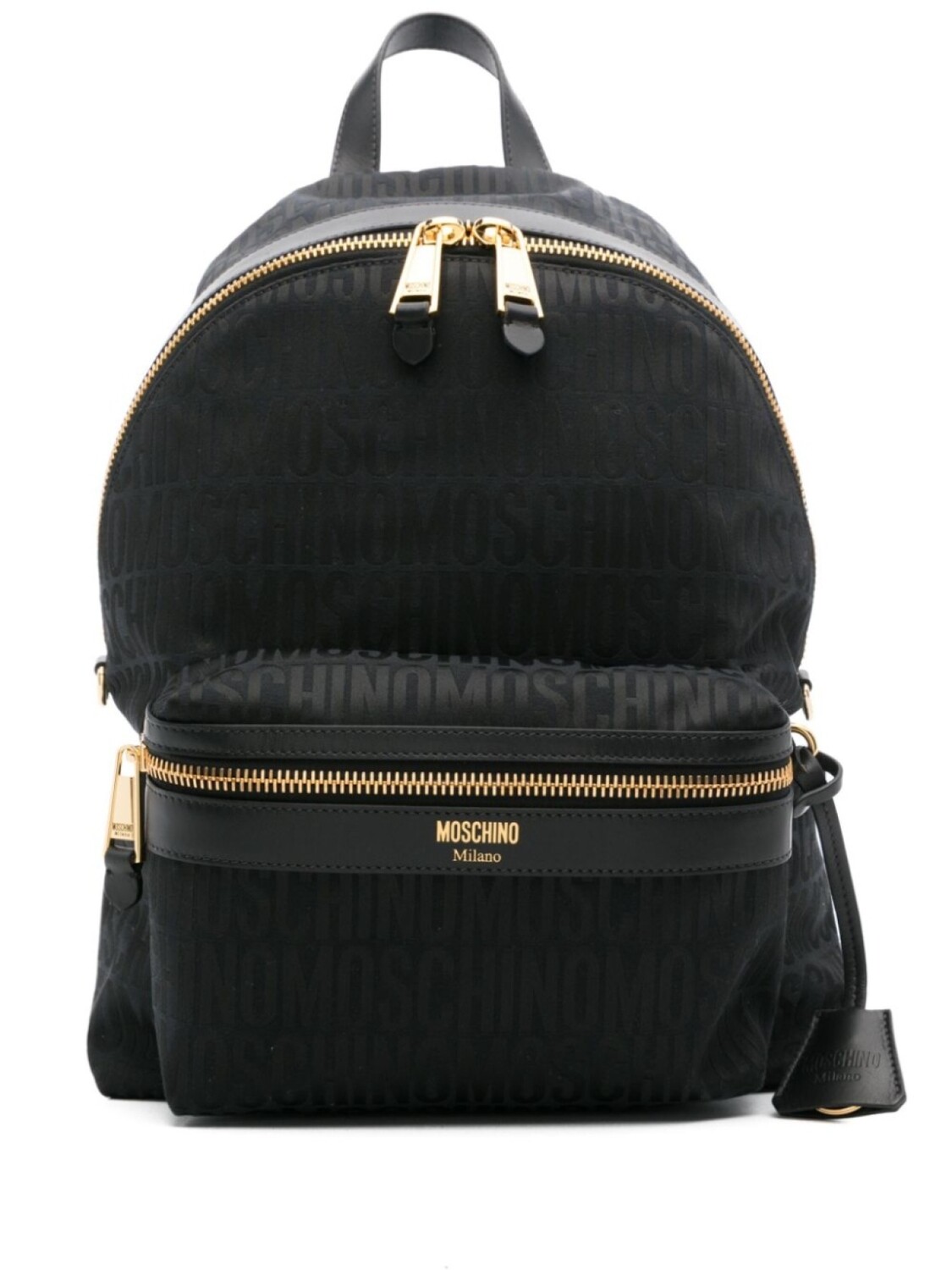 

Рюкзак с монограммой Moschino, черный