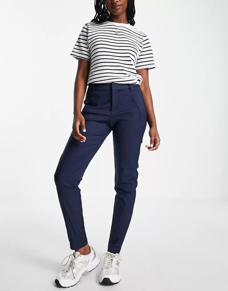 

Темно-синие узкие брюки Vero Moda
