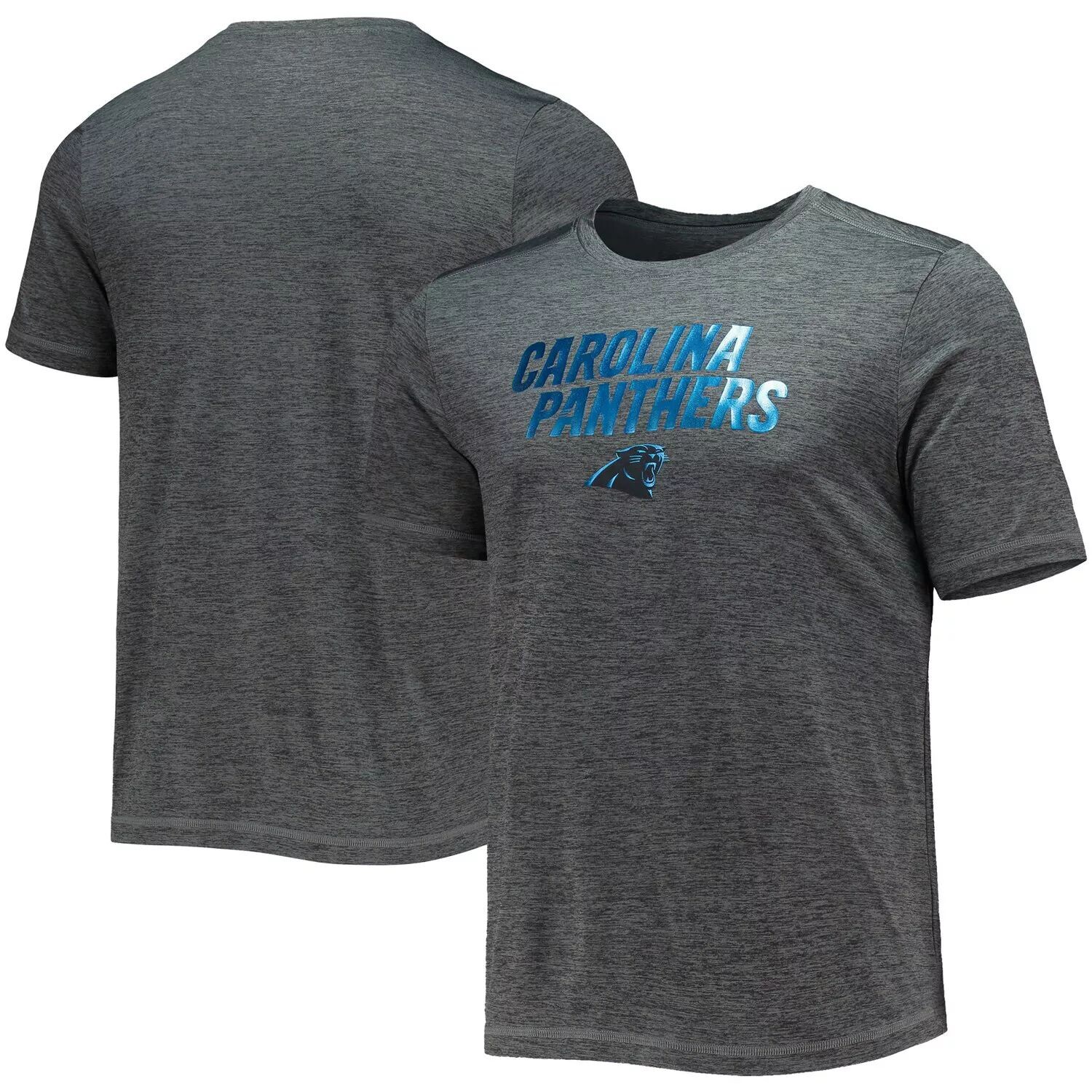 

Мужская серая футболка Majestic Heathered Carolina Panthers Keep Score Cool Base