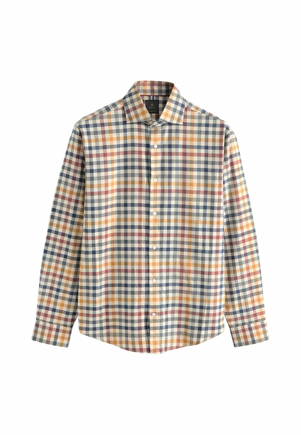 

Рубашка BRUSHED CHECKED REGULAR FIT Next, коричневый