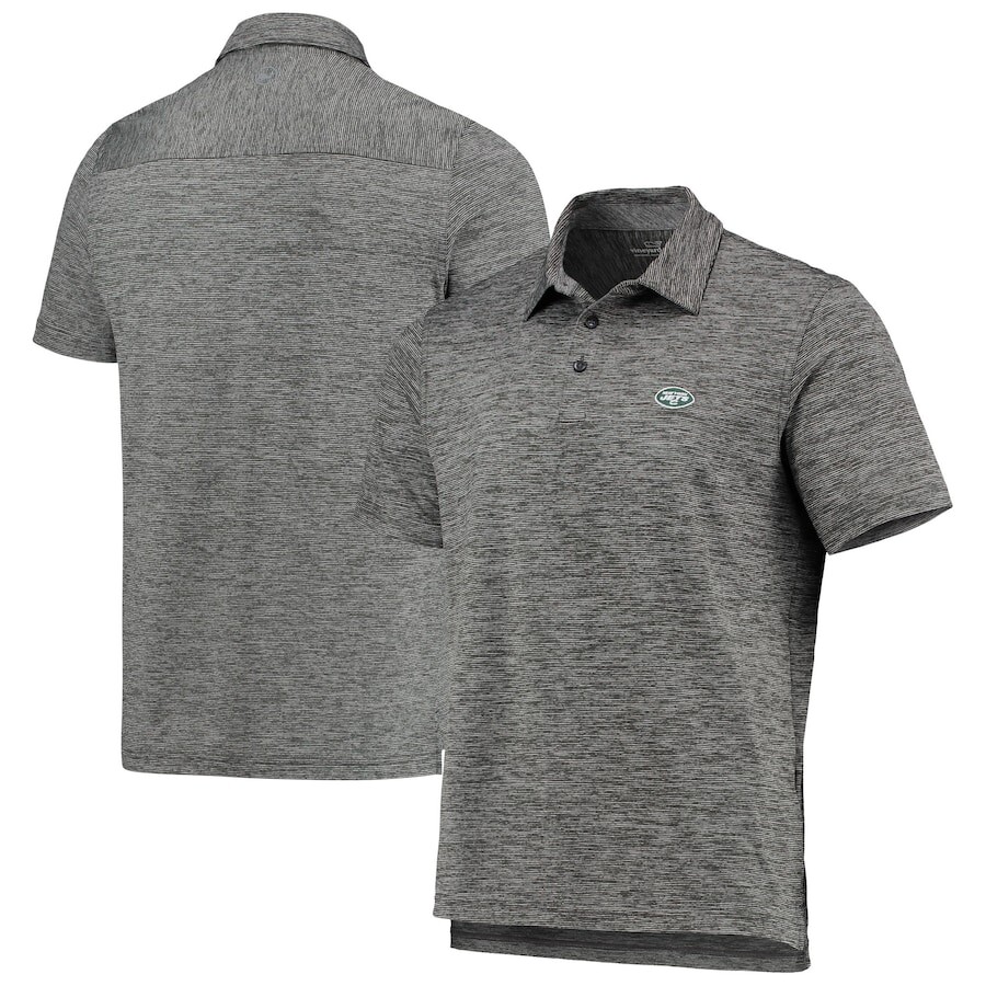 

Поло с коротким рукавом Vineyard Vines New York Jets, угольный
