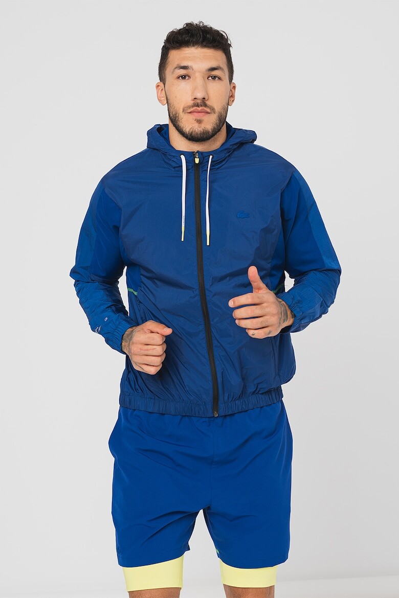 

Куртка с капюшоном и молнией Lacoste, синий