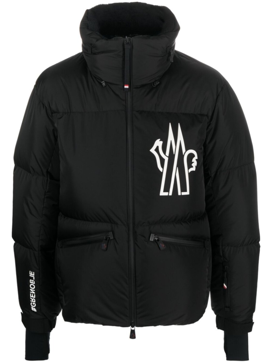 

Moncler Grenoble лыжная куртка Verdons с логотипом, черный