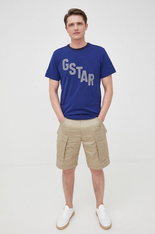 

Футболка G-Star из хлопка-сырца D21198.336 G-Star Raw, темно-синий
