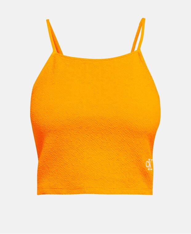 

Топ на тонких бретельках Calvin Klein, оранжевый