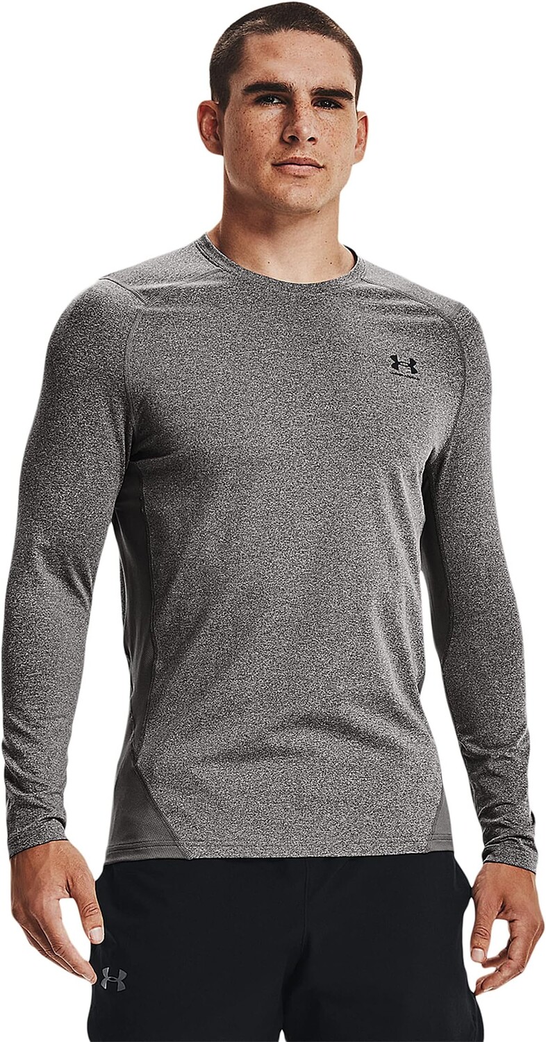 

ColdGear Armor Fitted Crew Under Armour, цвет Midnight Navy/White
