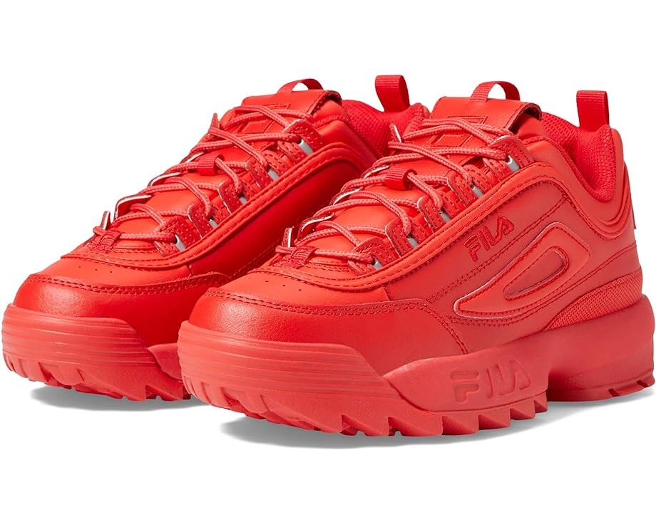 

Кроссовки Fila Disruptor II Premium Fashion Sneaker, цвет Flame Scarlet/Black/Flame Scarlet