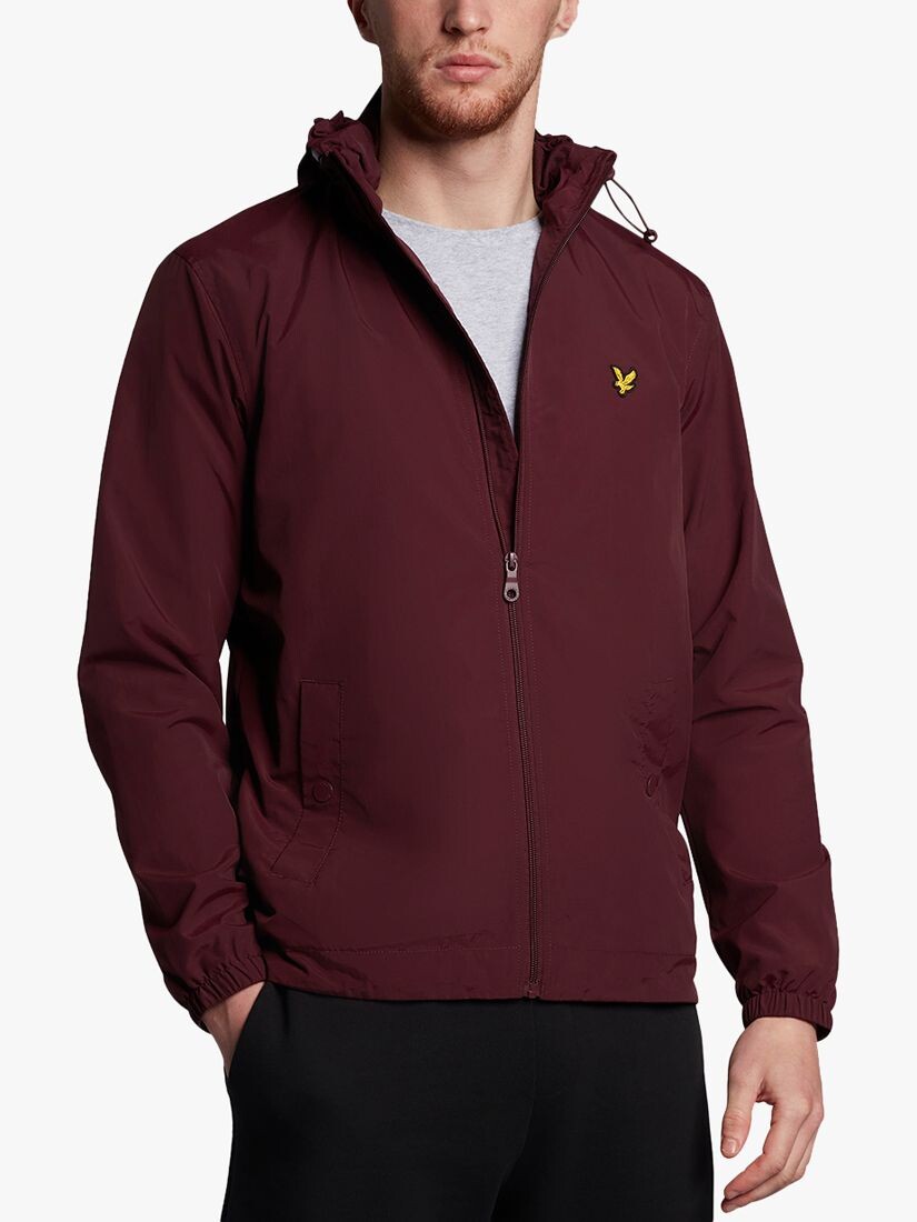 

Куртка на молнии с капюшоном Lyle & Scott, бордовый, Красный